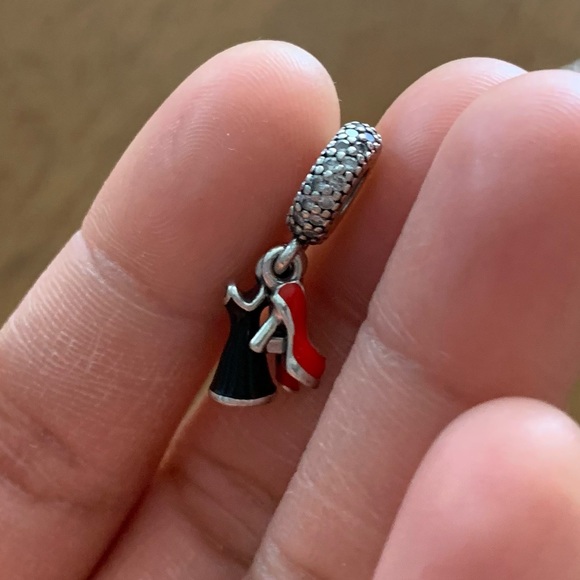 RETIRED Pandora Glamour Trio Dangle Charm - Picture 5 of 7